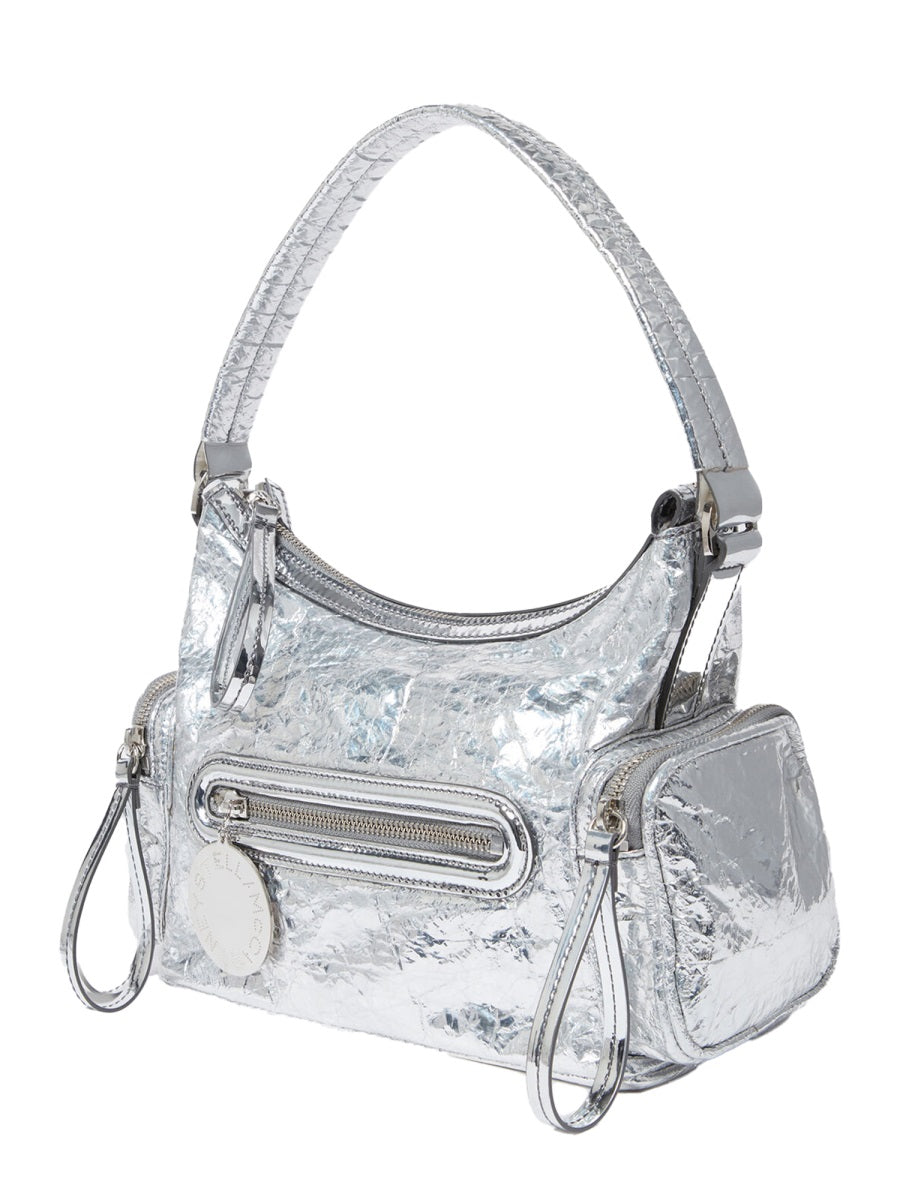 Stella Mccartney Shoulder Bag — Silver F: Polyamide