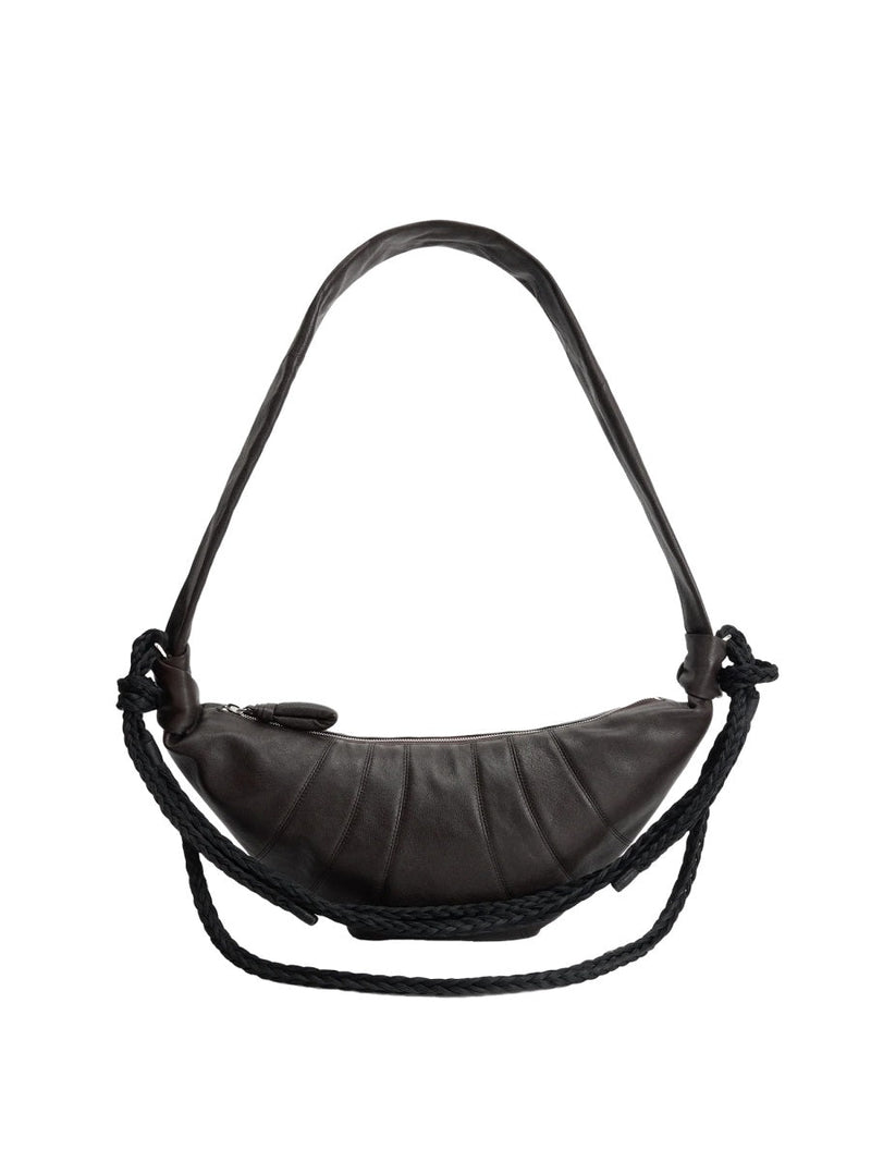 Lemaire Croissant Shoulder Bag — Brown Buffalo Leather