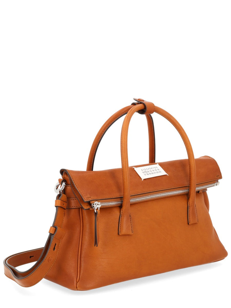 Maison Margiela 5ac Loved To Death Shoulder Bag — Brown Leather