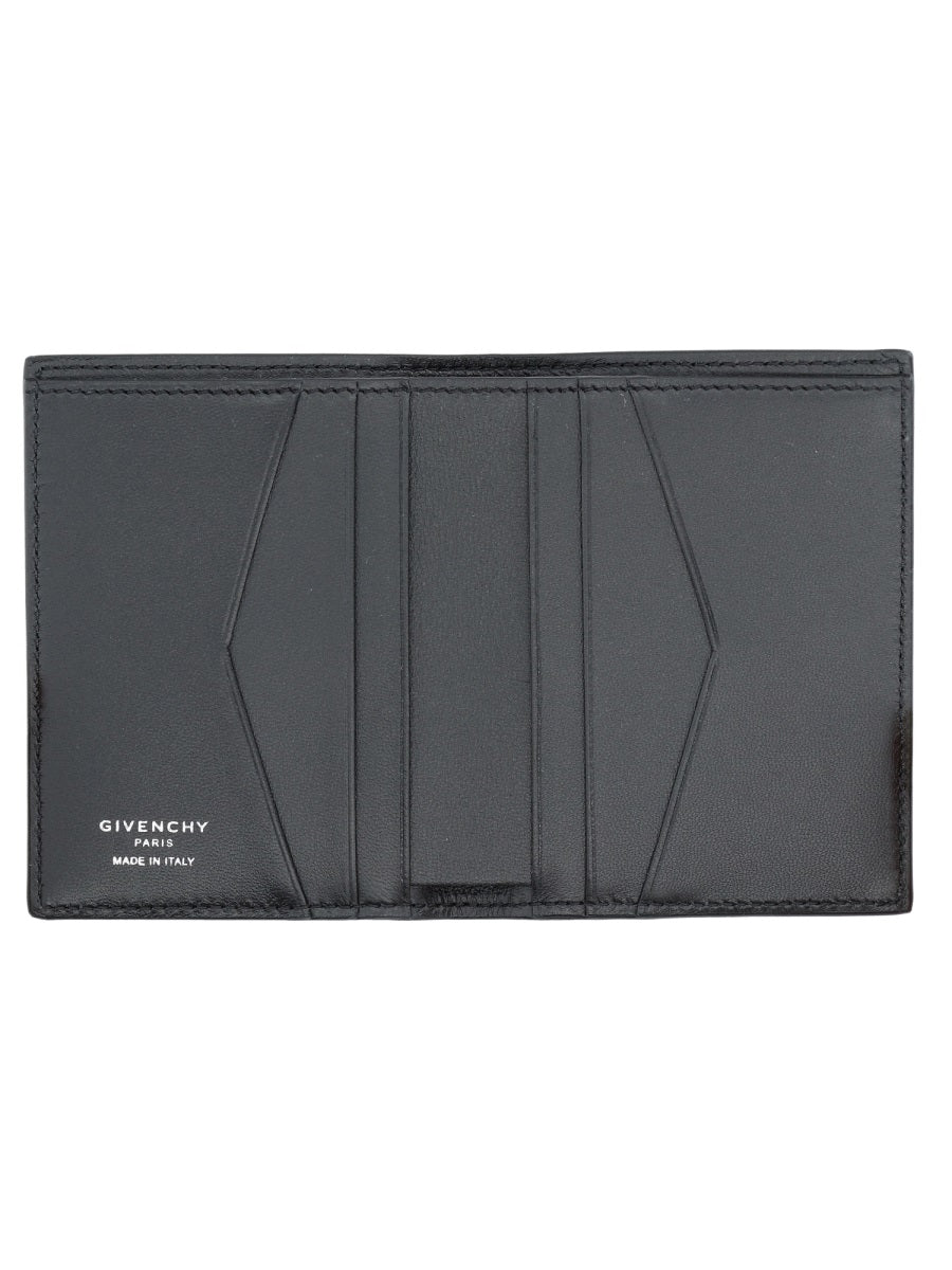 Givenchy Grain Leather Card Case — Black Calf Wallets & Purses