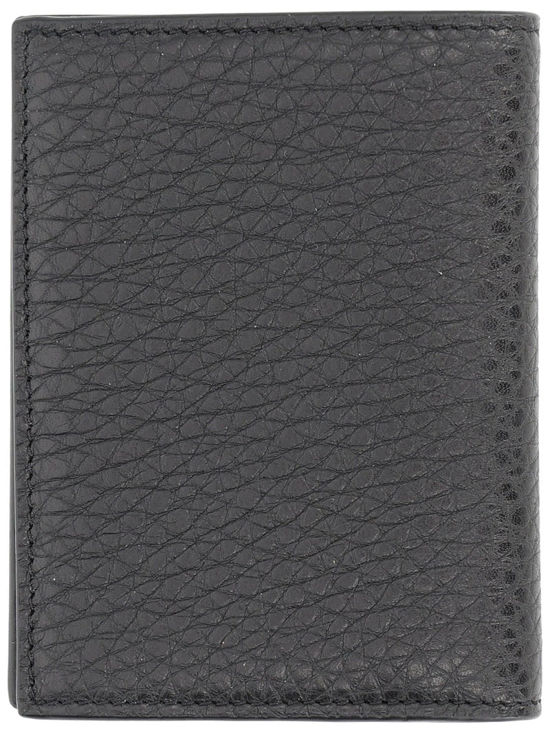 Givenchy Grain Leather Card Case — Black Calf Wallets & Purses
