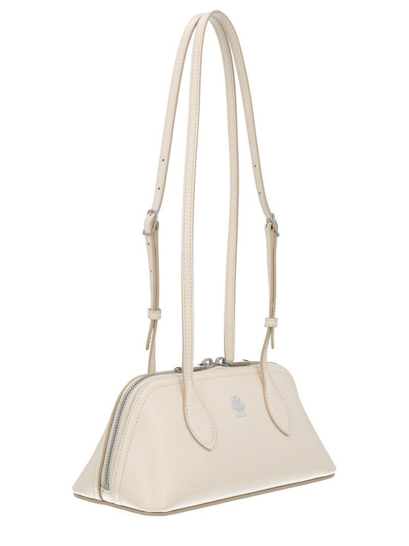 Bally Praline S Shoulder Bag — White Calf Leather