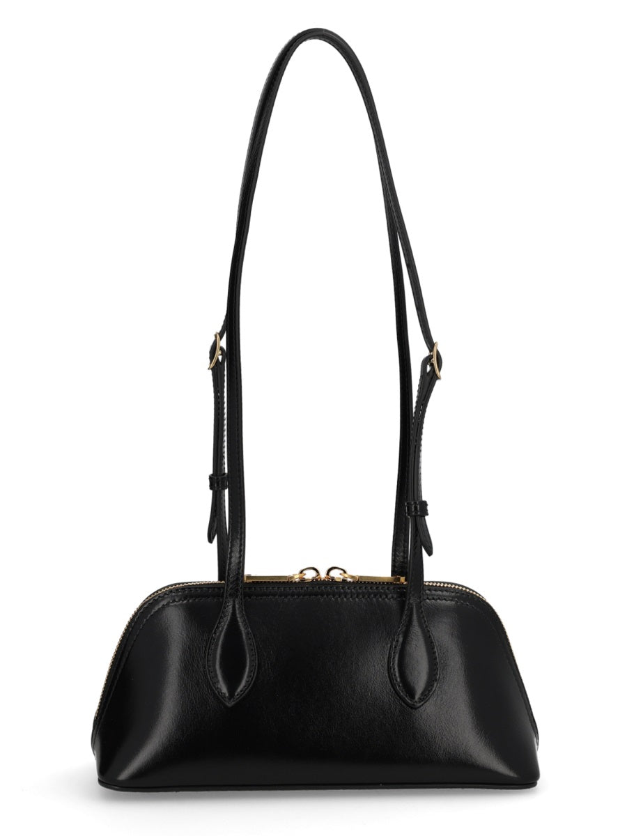 Bally Praline S Top Handle Bag — Black Calf Leather