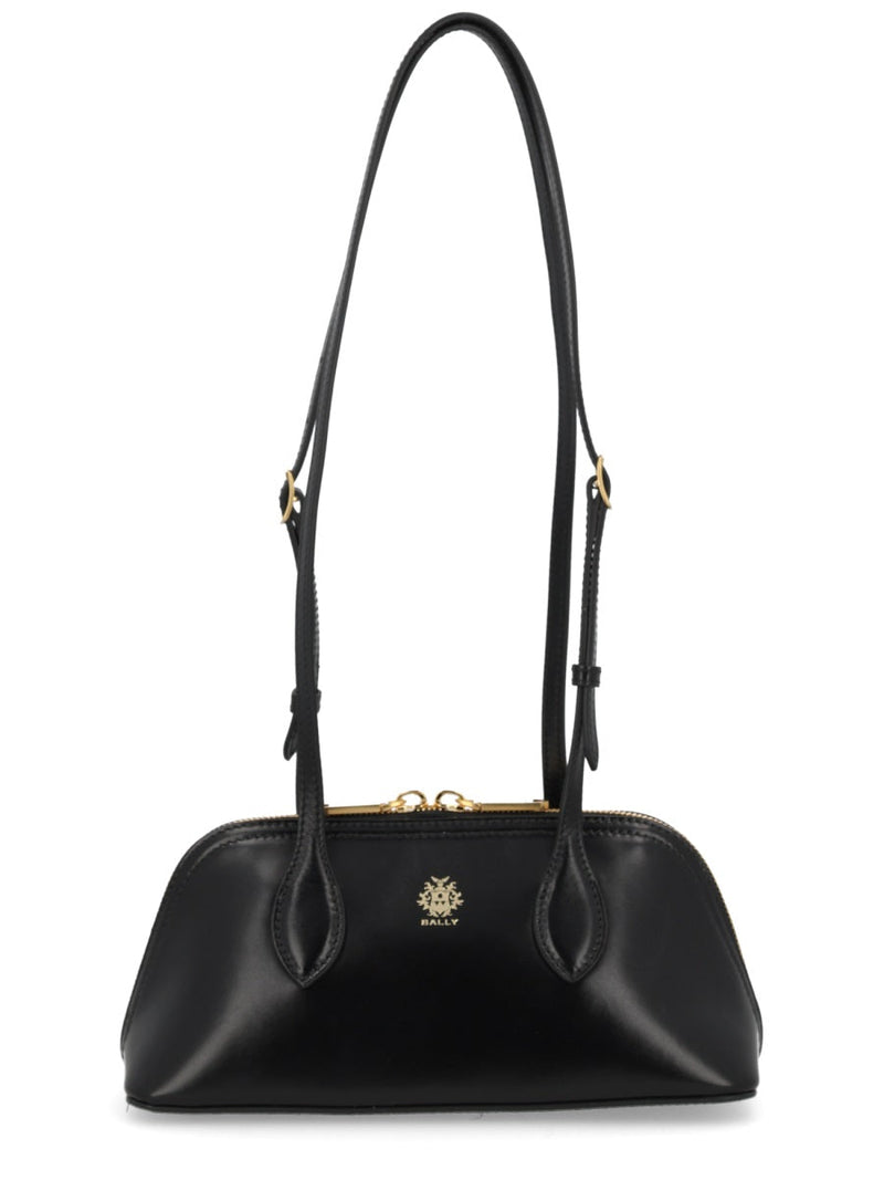 Bally Praline S Top Handle Bag — Black Calf Leather