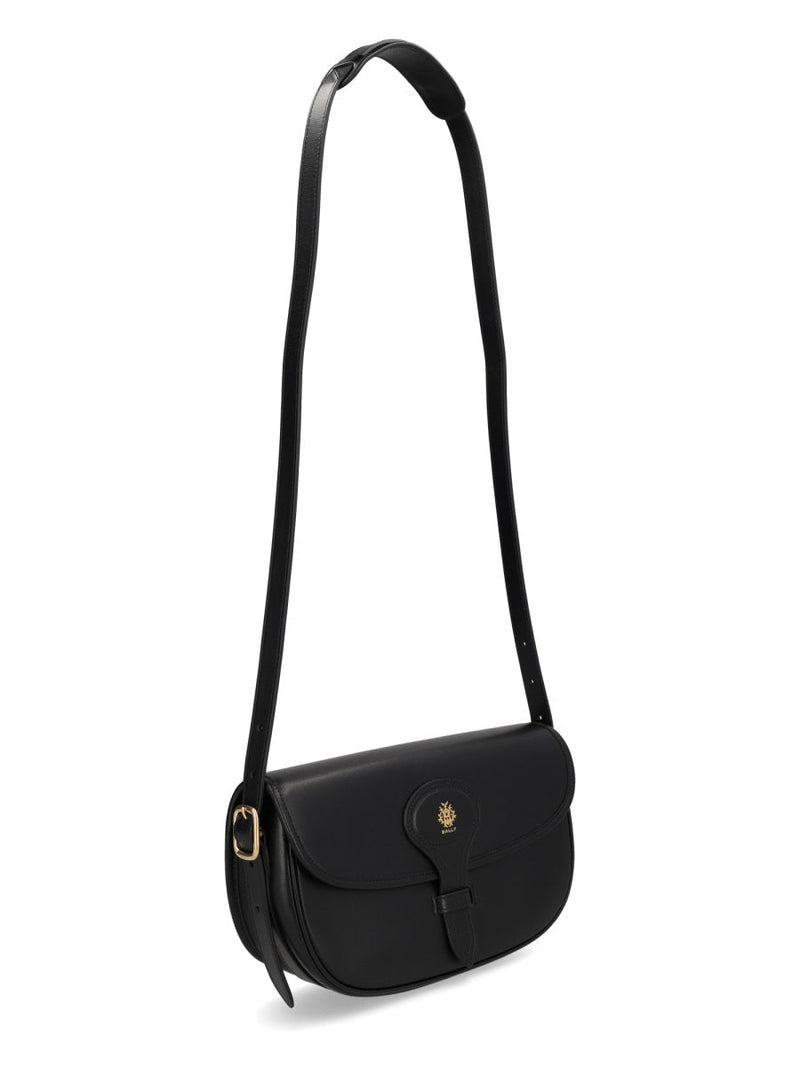 Bally Shoulder Bag — Black Bovine Leather