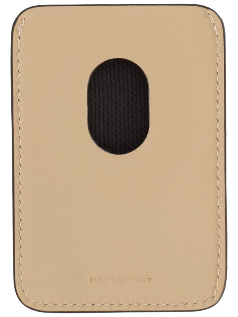 Fendi Smooth Leather Card Case — Beige Wallets & Purses