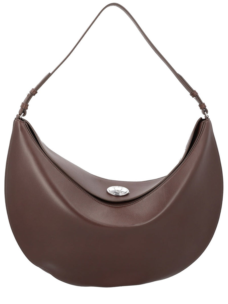 Jacquemus Ovalo Hobo Bag — Brown Calf Leather