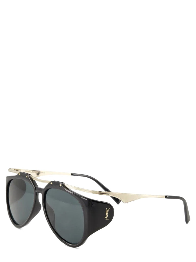Saint Laurent 792814_y99631017 Sunglasses — Black Acetate Metal