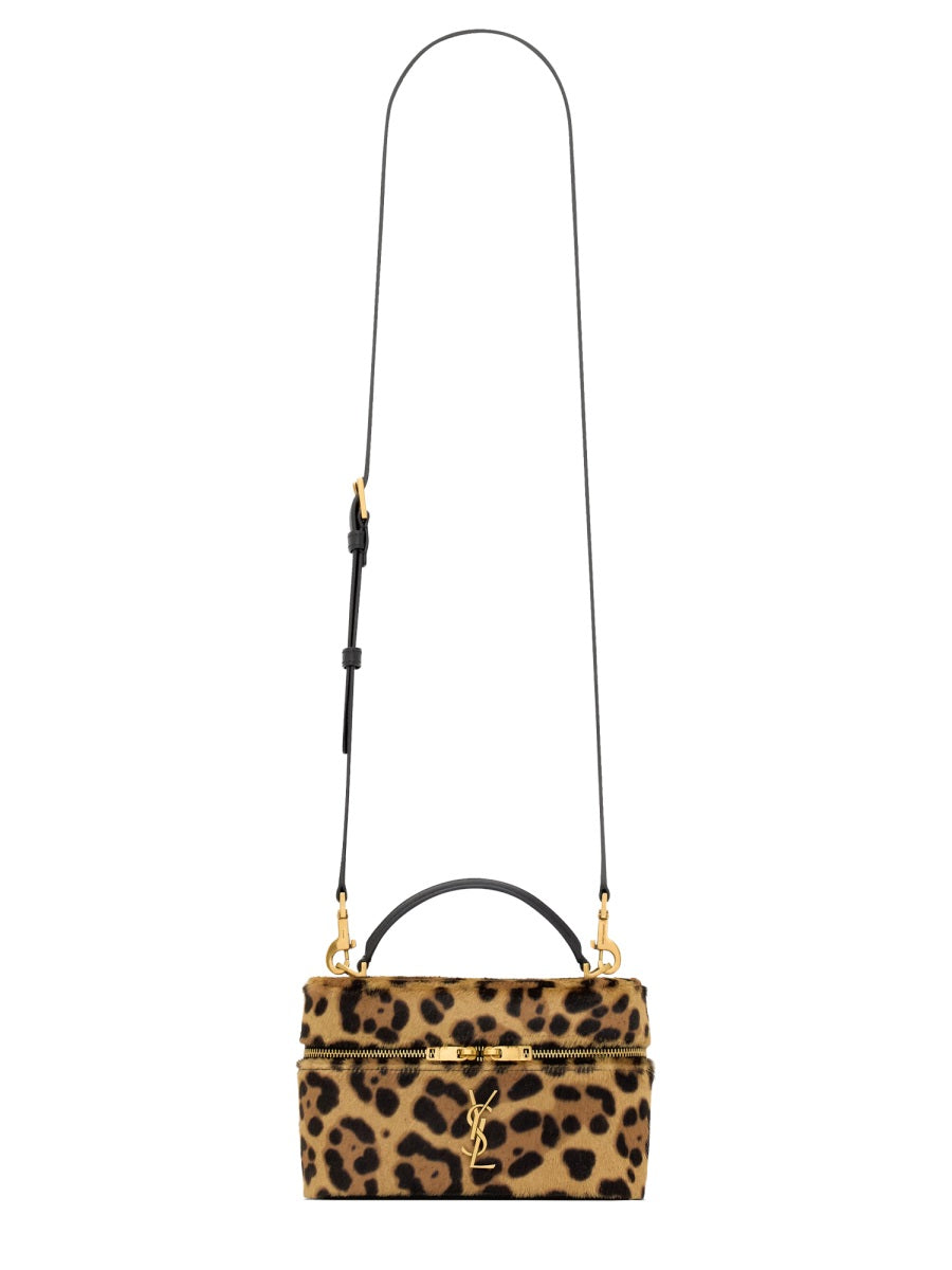 Saint Laurent Vanity Gaby Shoulder Bag — Brown Calf Leather
