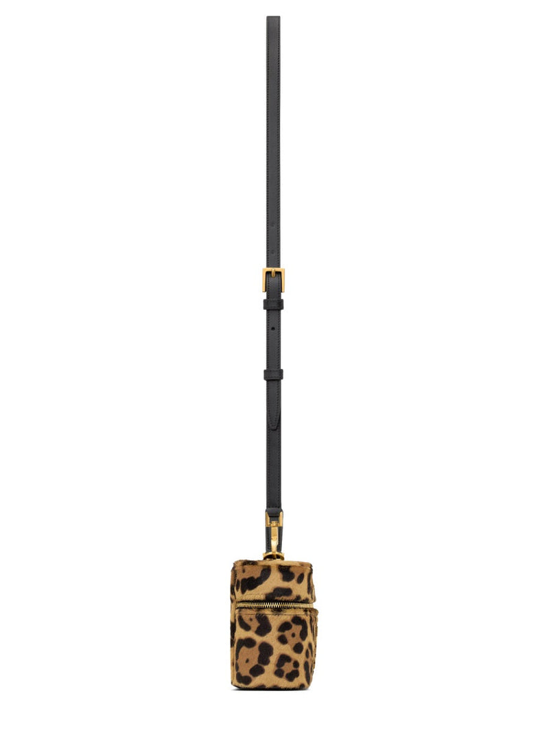 Saint Laurent Vanity Gaby Shoulder Bag — Brown Calf Leather