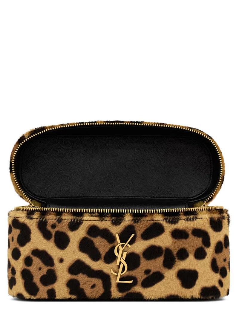 Saint Laurent Vanity Gaby Shoulder Bag — Brown Calf Leather