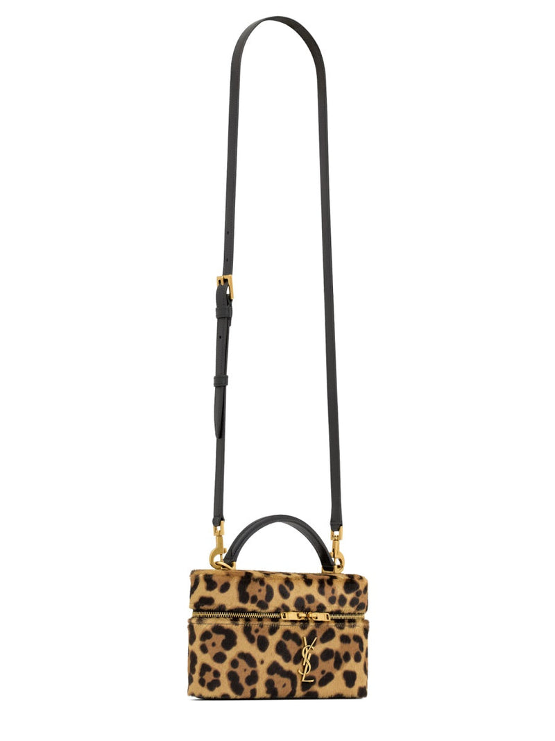 Saint Laurent Vanity Gaby Shoulder Bag — Brown Calf Leather