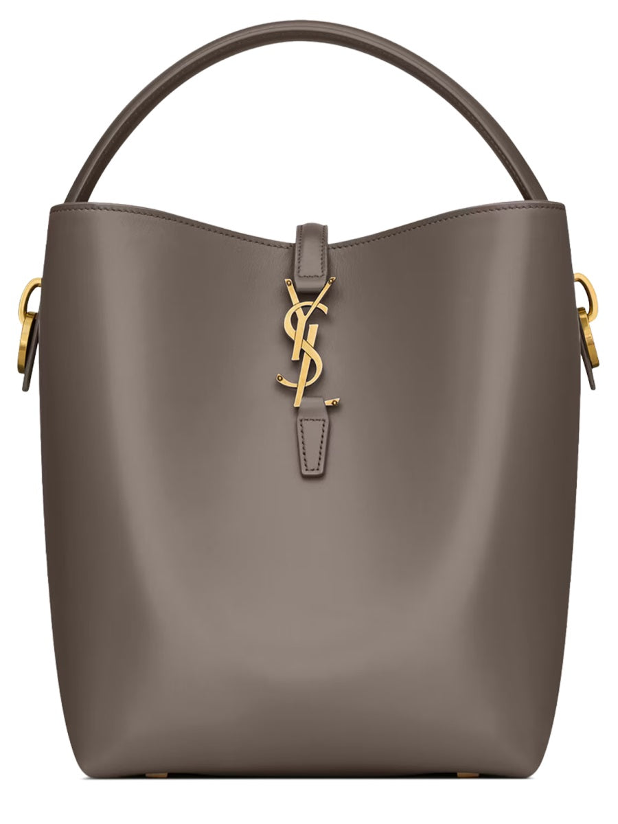 Saint Laurent The 37 Shoulder Bag — Gray Calf Skin