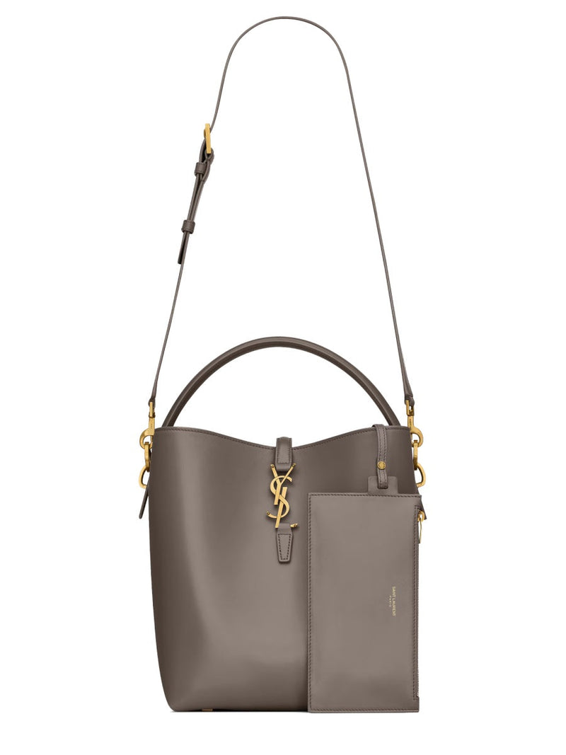 Saint Laurent The 37 Shoulder Bag — Gray Calf Skin