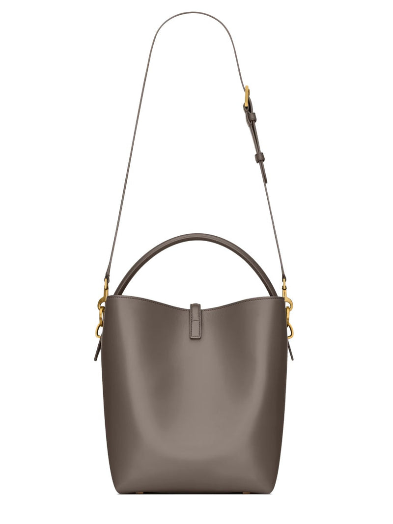 Saint Laurent The 37 Shoulder Bag — Gray Calf Skin