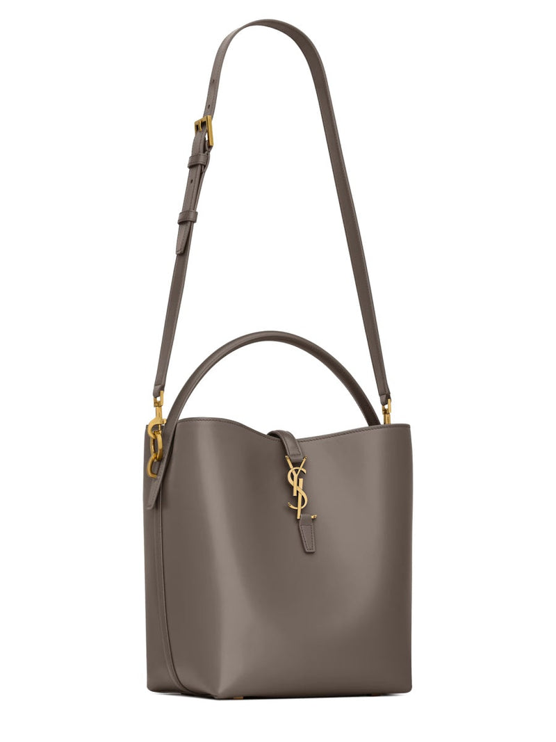 Saint Laurent The 37 Shoulder Bag — Gray Calf Skin