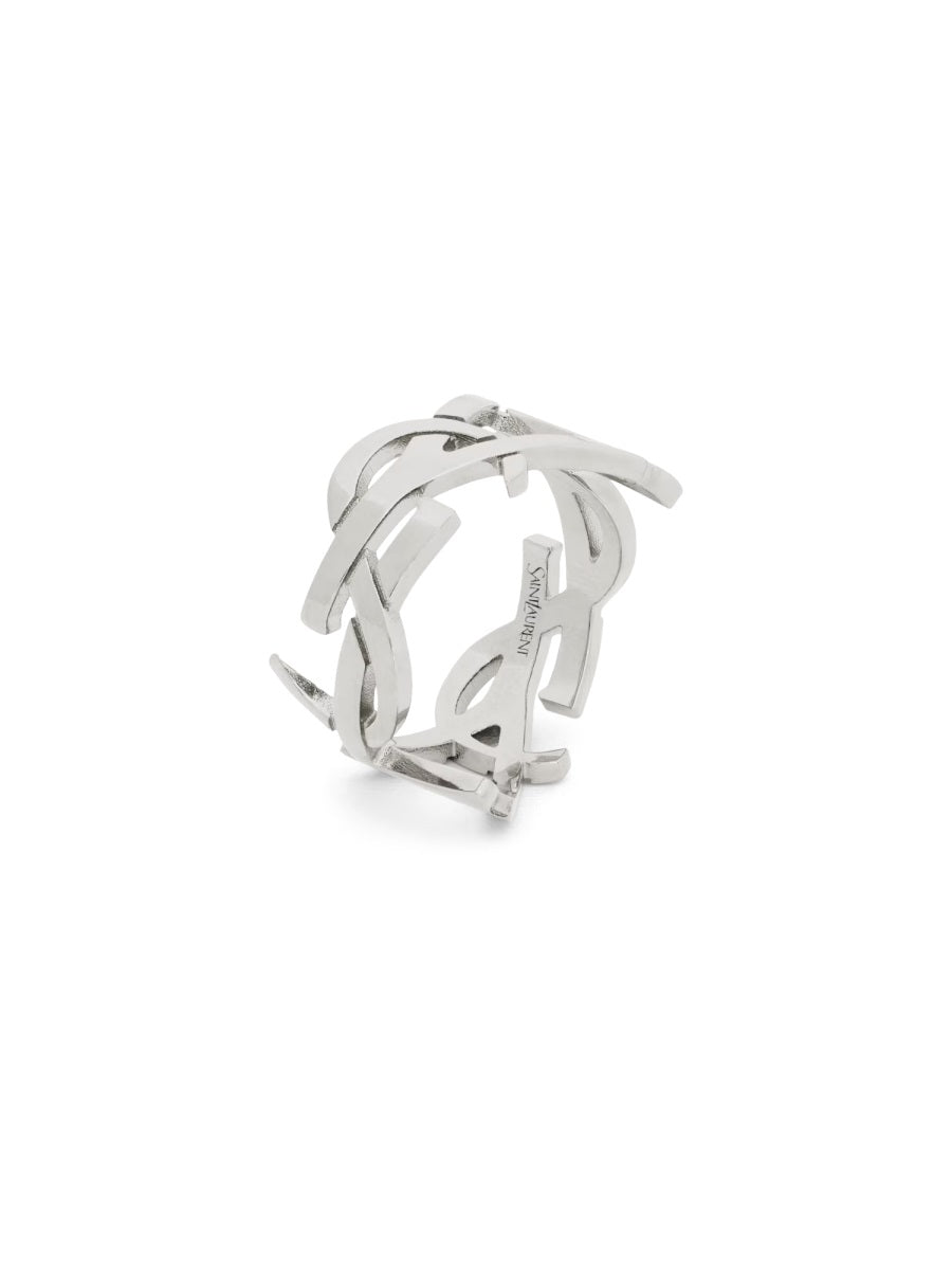 Saint Laurent Cassandre Ring — Silver Metal Rings
