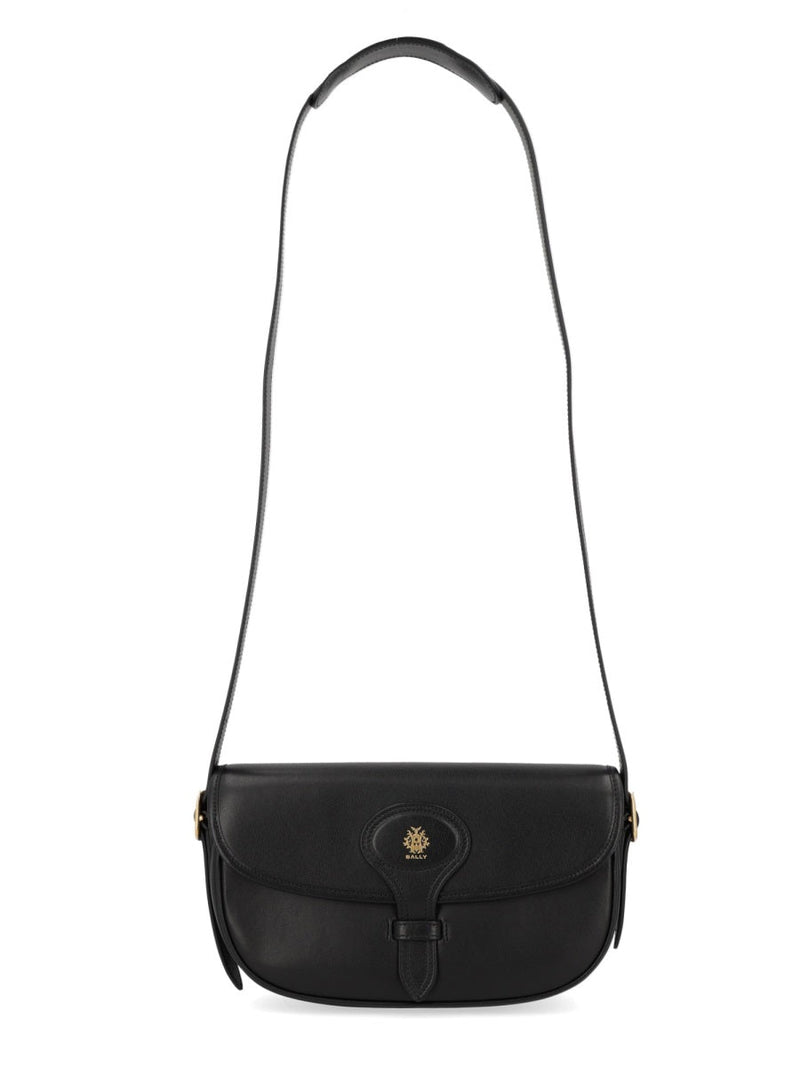 Bally Shoulder Bag — Black Bovine Leather