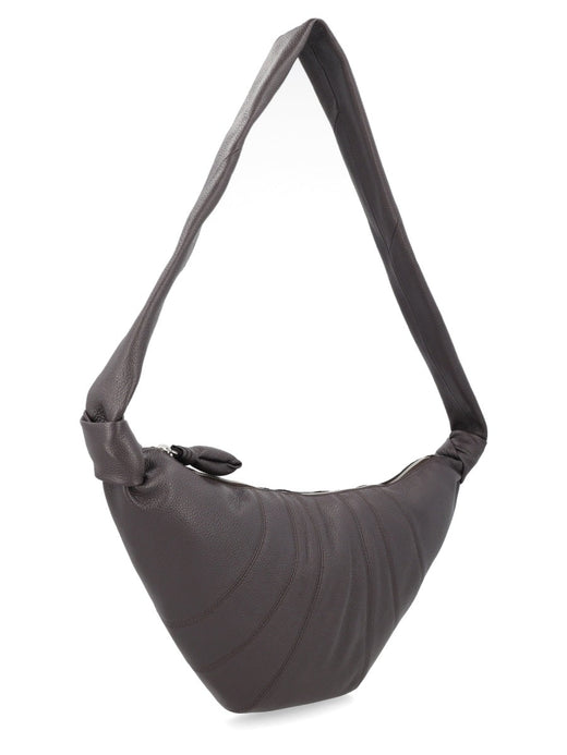 Lemaire Croissant Shoulder Bag — Brown Lamb Leather