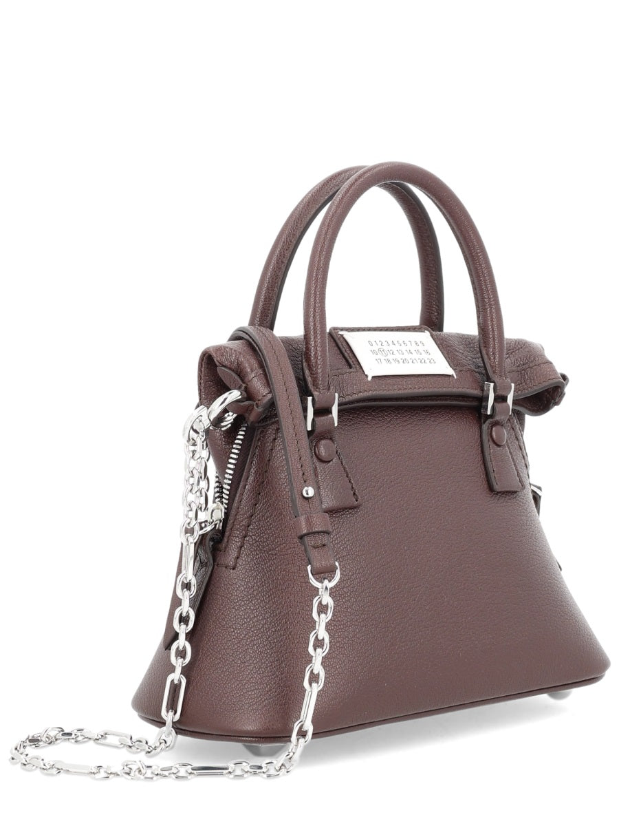 Maison Margiela 5ac Classique Shoulder Bag — Burgundy Leather
