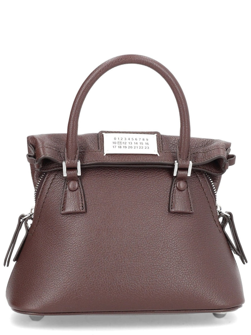 Maison Margiela 5ac Classique Shoulder Bag — Burgundy Leather