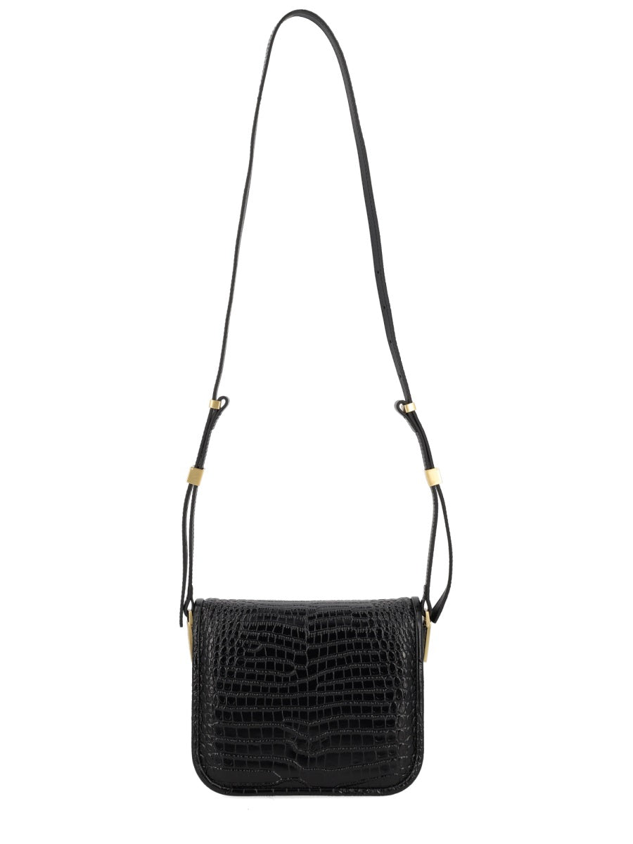 Pinko Love Shoulder Bag — Black Leather
