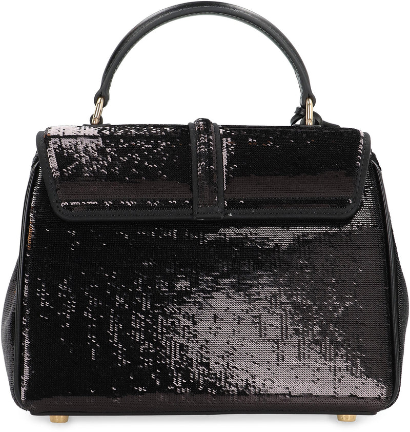Celine Top Handle Bag — Black Polyester