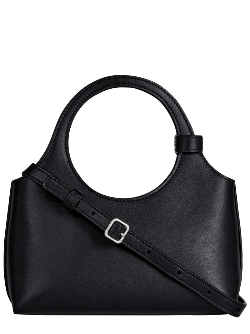 Courrèges Mini Bag — Black Calf Leather
