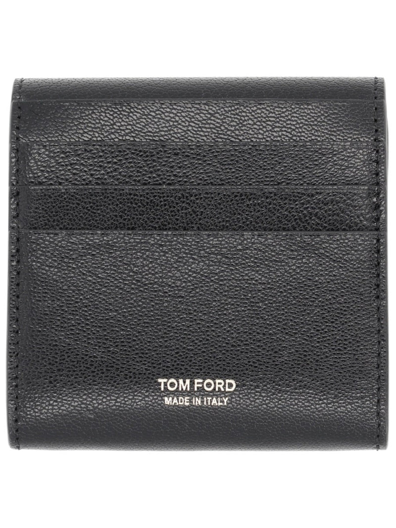 Tom Ford Leather Card Case — Black Wallets & Purses