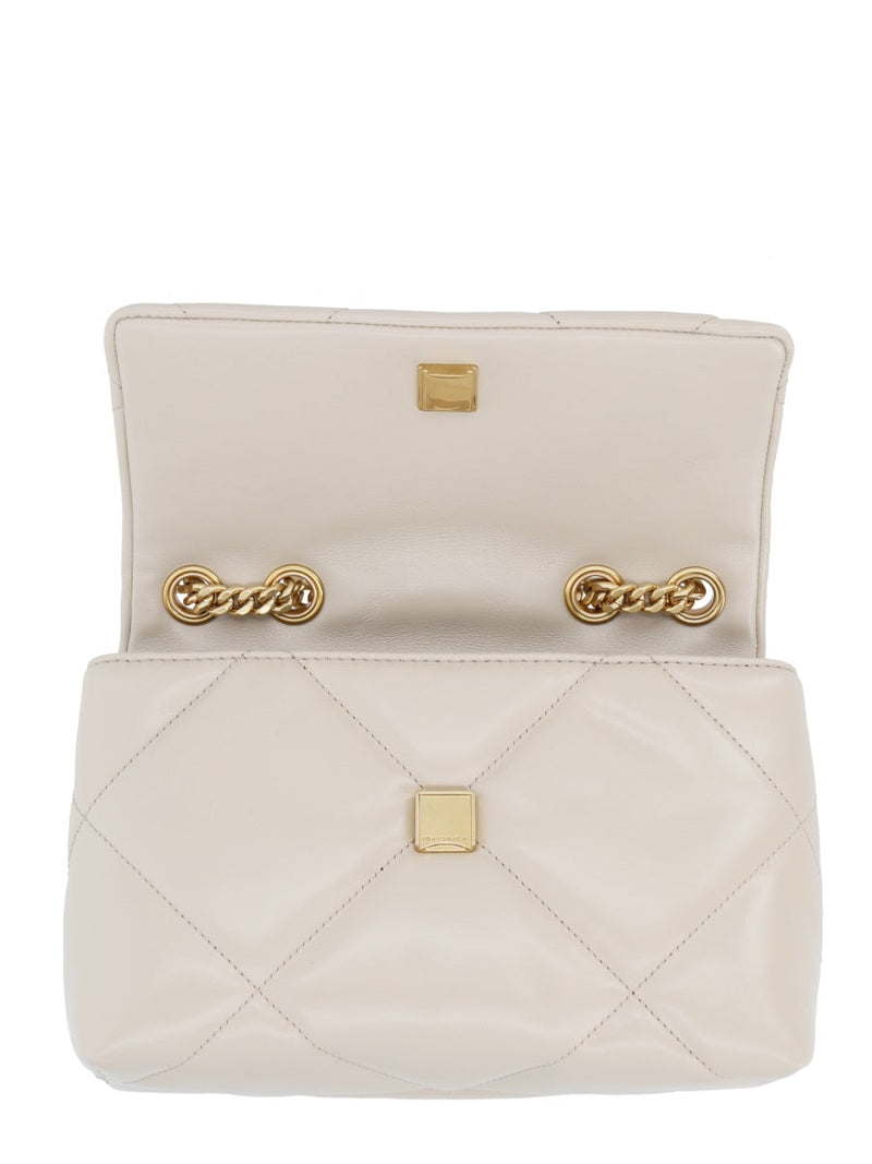 Tory Burch Kira Shoulder Bag — Beige Leather