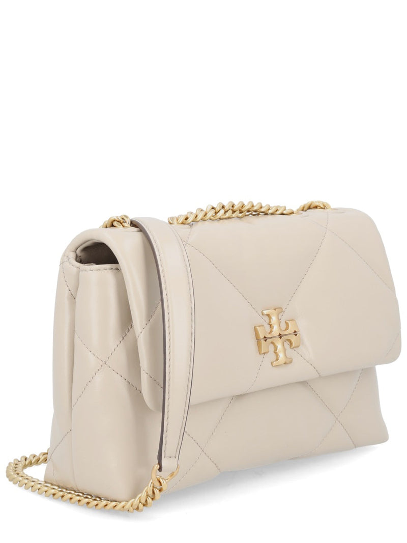 Tory Burch Kira Shoulder Bag — Beige Leather