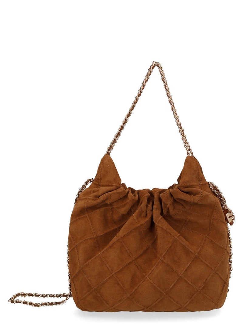 Tory Burch Fleming Shoulder Bag — Brown Leather