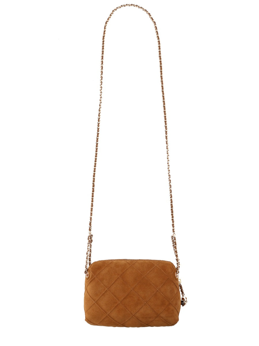 Tory Burch Fleming Shoulder Bag — Brown Leather