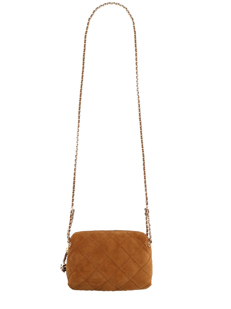 Tory Burch Fleming Shoulder Bag — Brown Leather