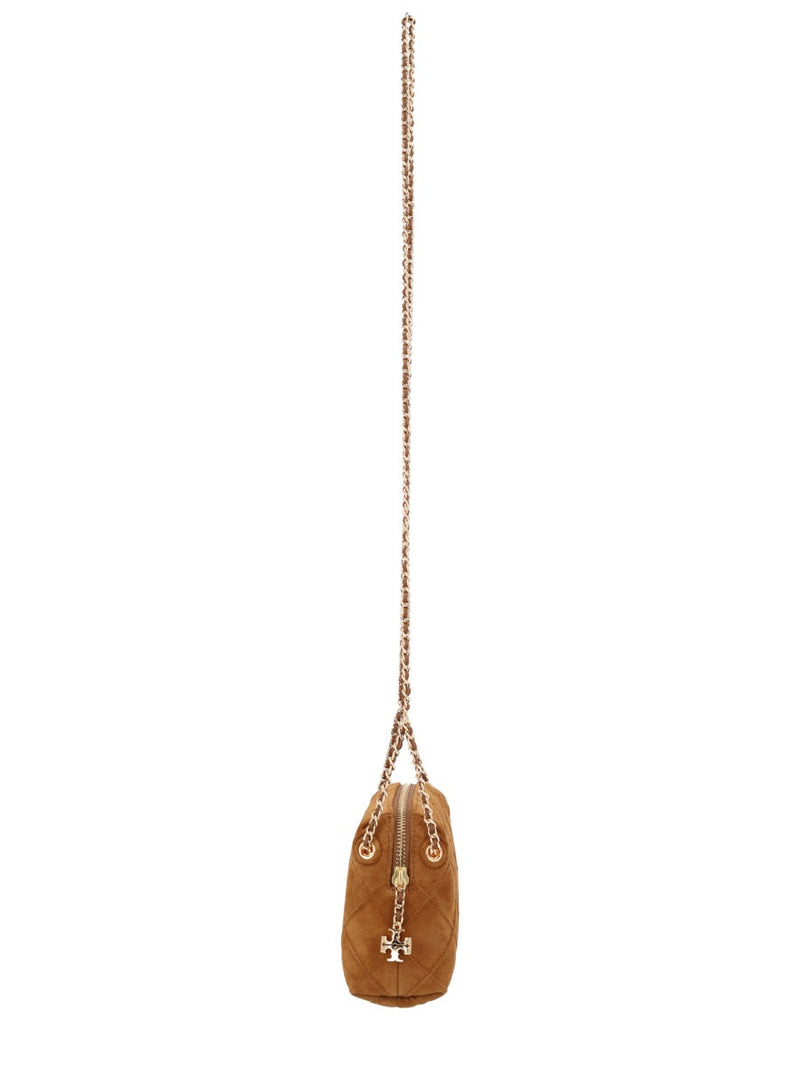 Tory Burch Fleming Shoulder Bag — Brown Leather