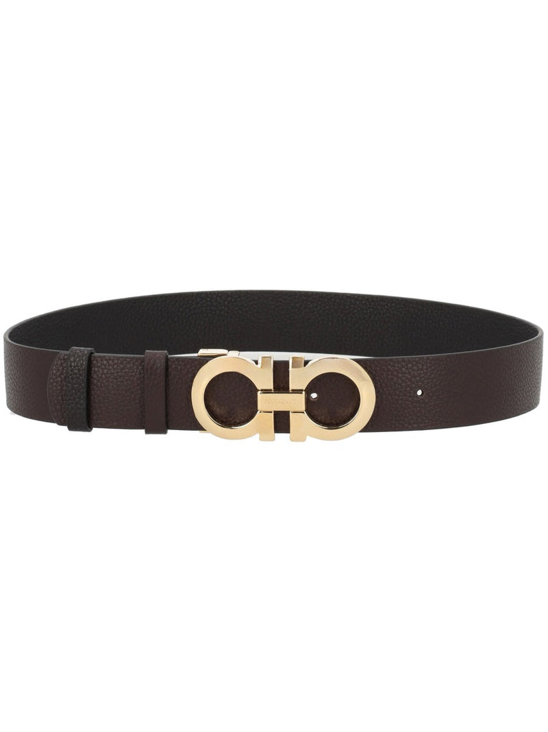 Ferragamo Reversible Leather Belt — Brown