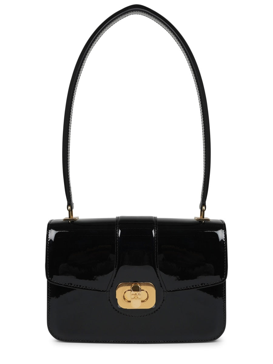 Celine Josephine Shoulder Bag — Black Calf Leather