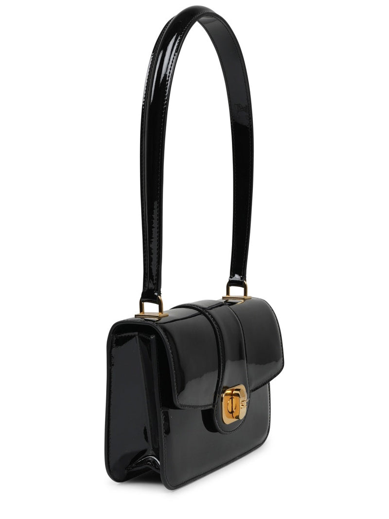 Celine Josephine Shoulder Bag — Black Calf Leather