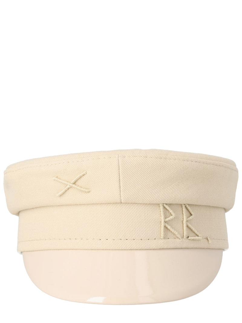 Ruslan Baginskiy Kpc0361ps26_cbeige Cotton Flat Cap — Beige Caps