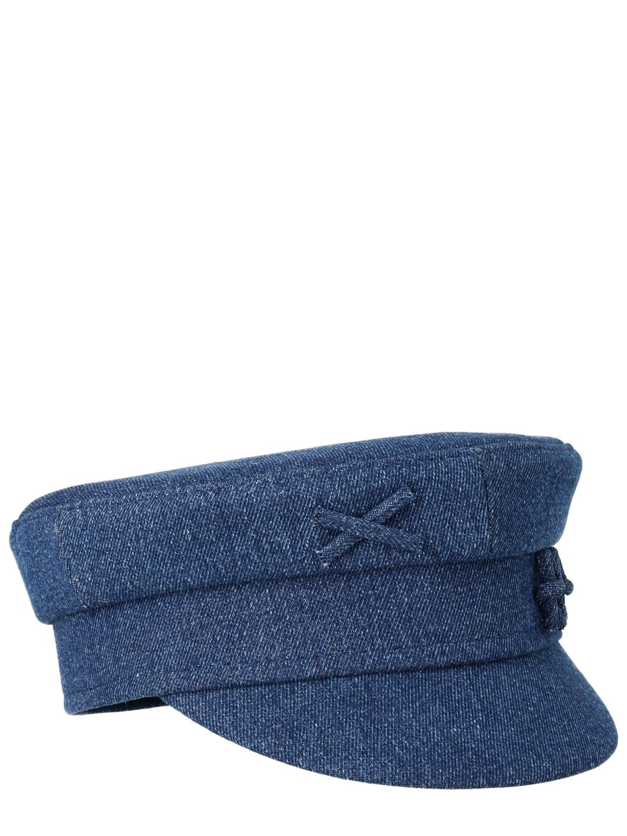 Ruslan Baginskiy Kpc078ps26_c-Jns-Frbblue Flat Cap — Blue Cotton Caps