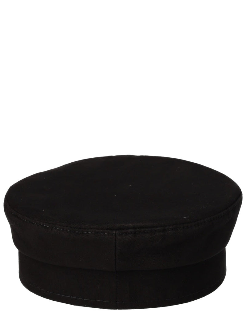 Ruslan Baginskiy Kpc033ps26_c-Dmdblack Cotton Flat Cap — Black Exterior: Caps