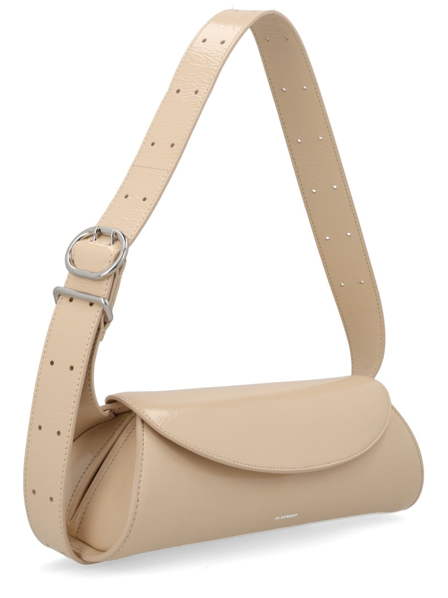 Jil Sander Shoulder Bag — Beige Leather