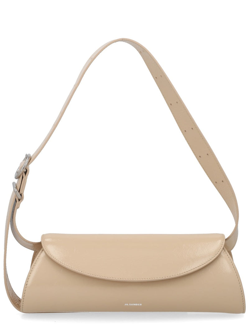 Jil Sander Shoulder Bag — Beige Leather
