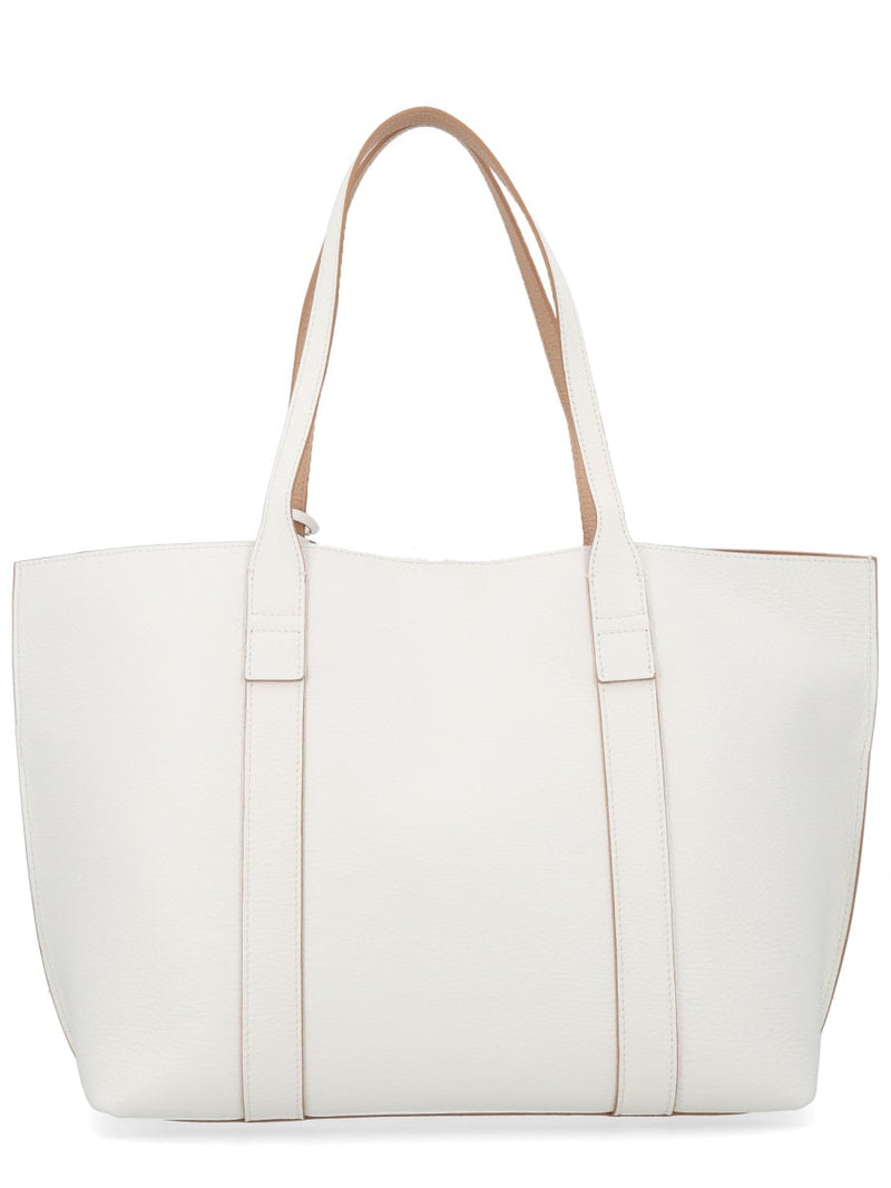 Hogan Calf Leather Shoulder Bag — White