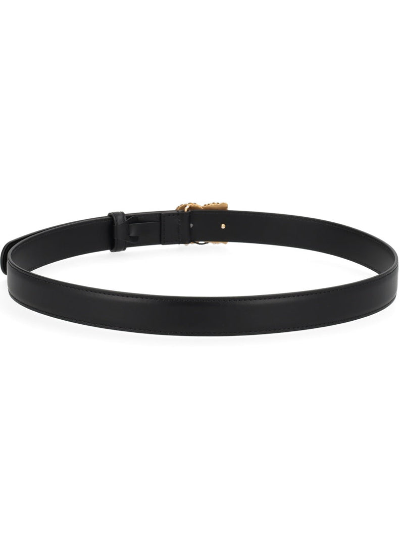 Dolce & Gabbana Leather Belt — Black