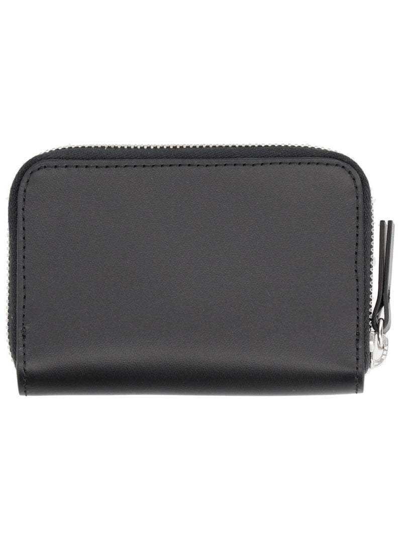 Mm6 Maison Margiela Wallet — Black Leather