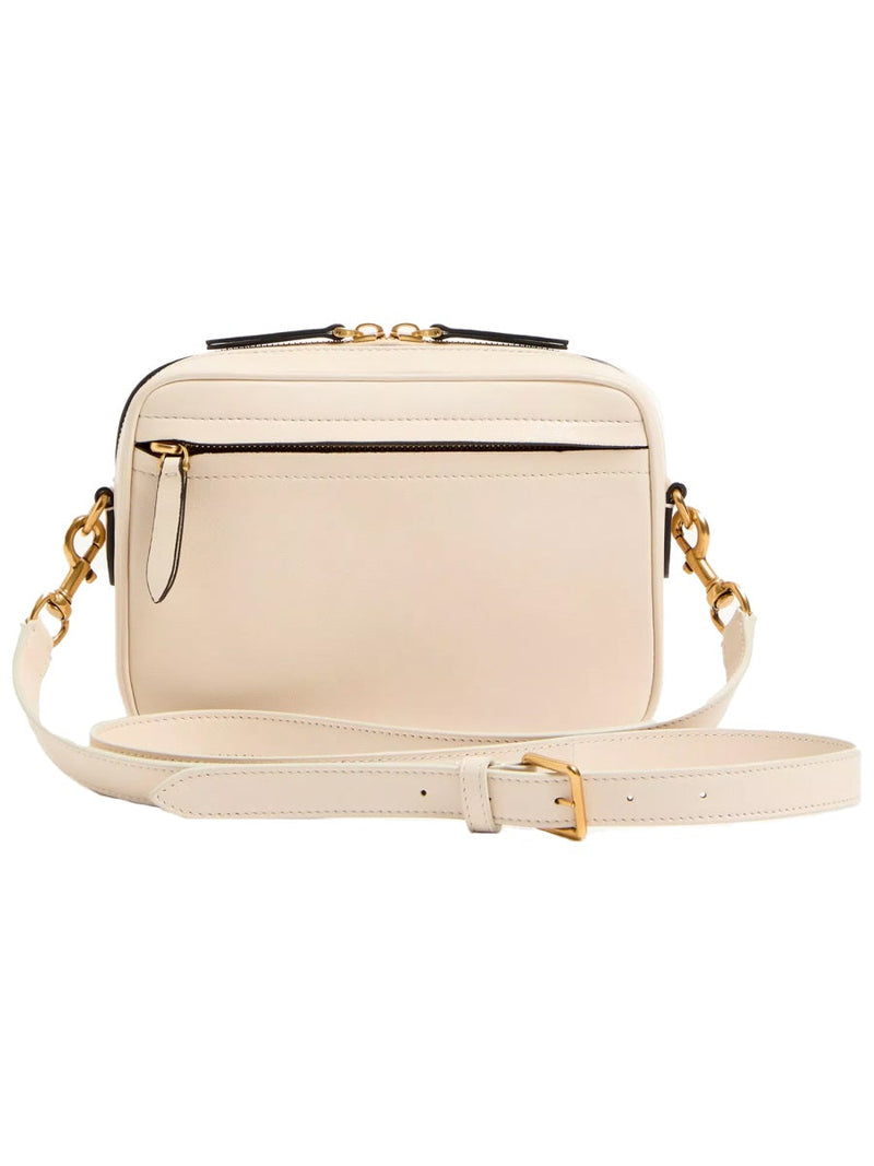 Valentino Garavani Viva Superstar Shoulder Bag — White Leather