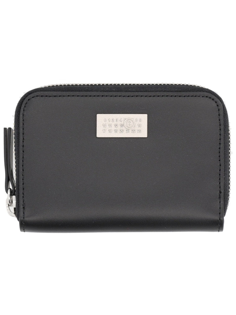 Mm6 Maison Margiela Wallet — Black Leather