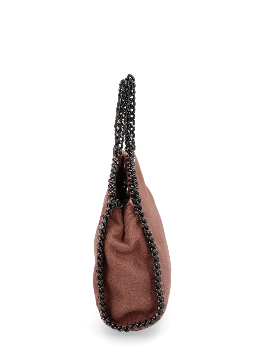 Stella Mccartney Falabella Micro Shoulder Bag — Brown Polyester