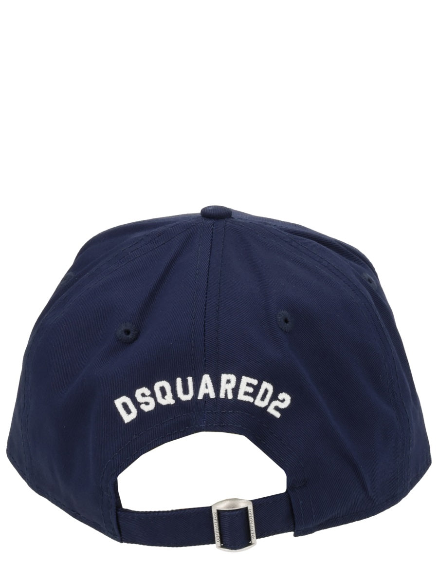 Dsquared2 Bcm0975_05c000013073 Cotton Baseball Cap — Blue Caps